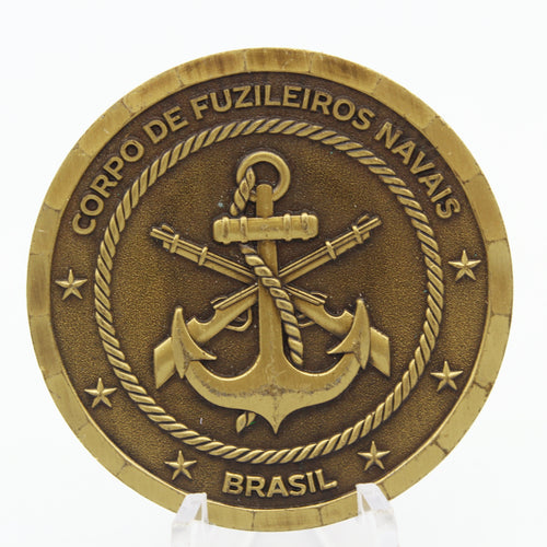 Brazil Marine Corps Pantanal Operations Challenge Coin 30 Years 1989-2019 1.75" Pre-owned