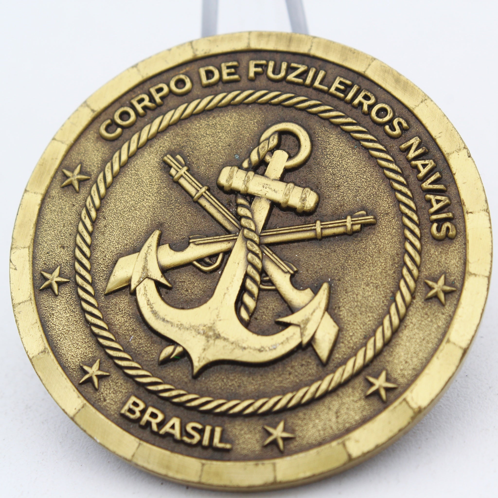 Brazil Marine Corps Pantanal Operations Challenge Coin 30 Years 1989-2019 1.75" Pre-owned