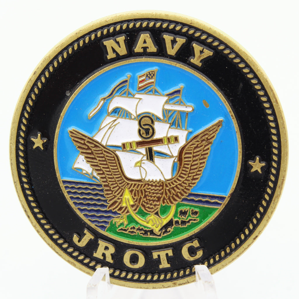 Navy JROTC Upson Lee High School Knight Battalion Challenge Coin 1.75 Inch Pre-owned