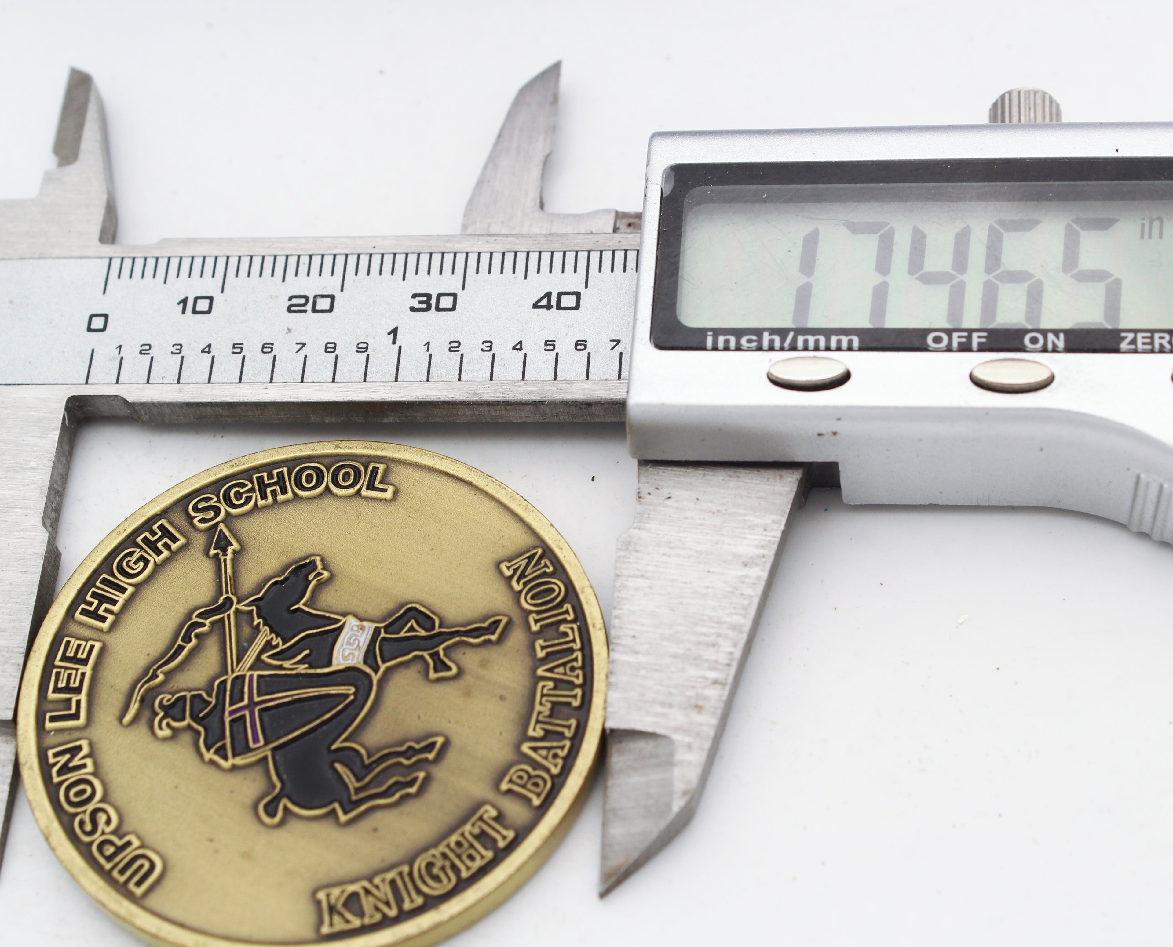 Navy JROTC Upson Lee High School Knight Battalion Challenge Coin 1.75 Inch Pre-owned