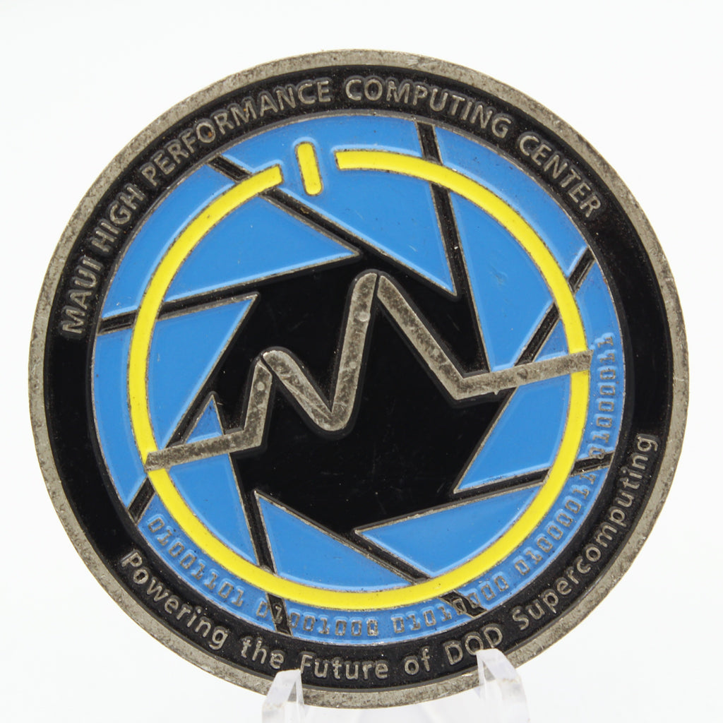 Maui High Performance Computing Center Challenge Coin Maui Space Surveillance 2"Pre-owned