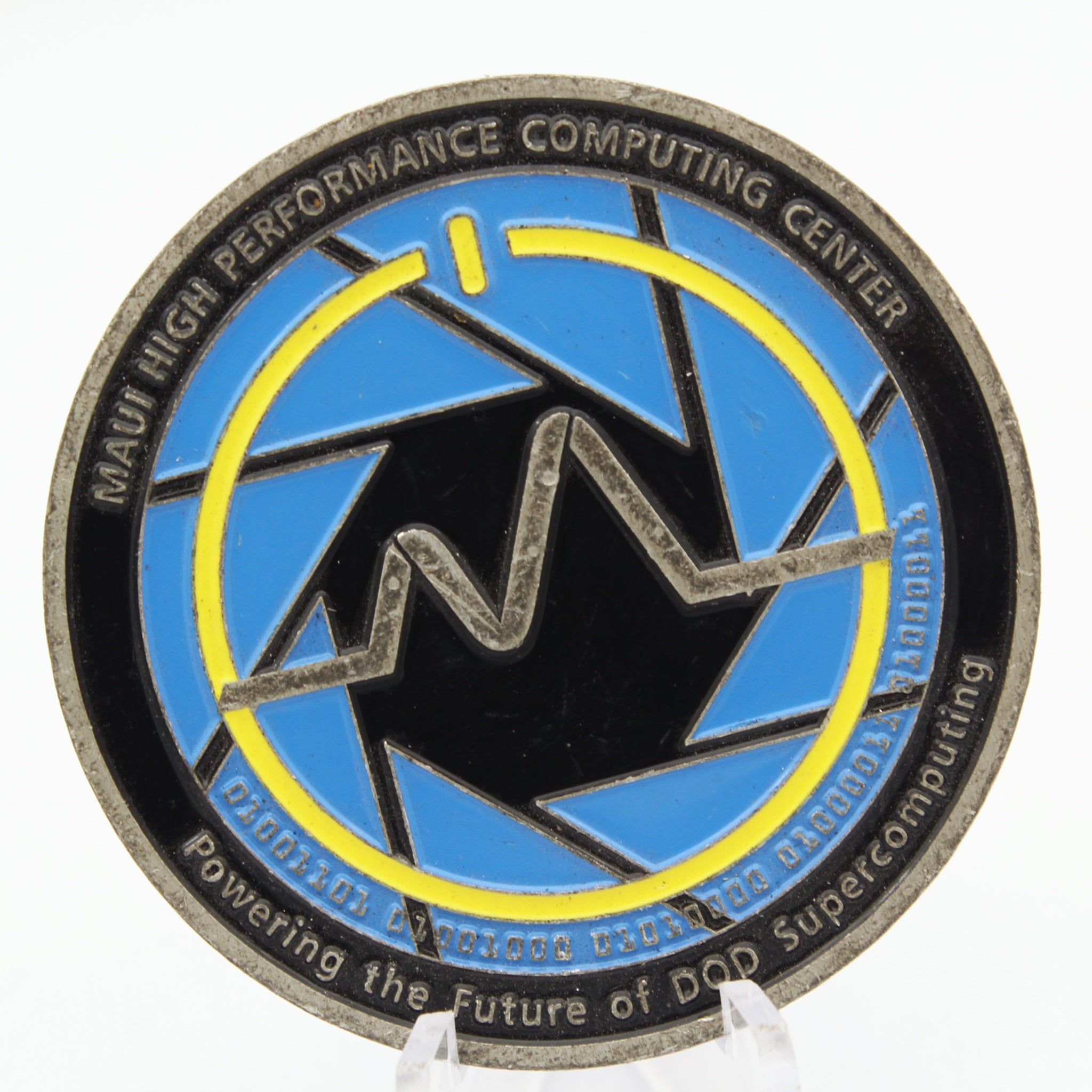 Maui High Performance Computing Center Challenge Coin Maui Space Surveillance 2"Pre-owned