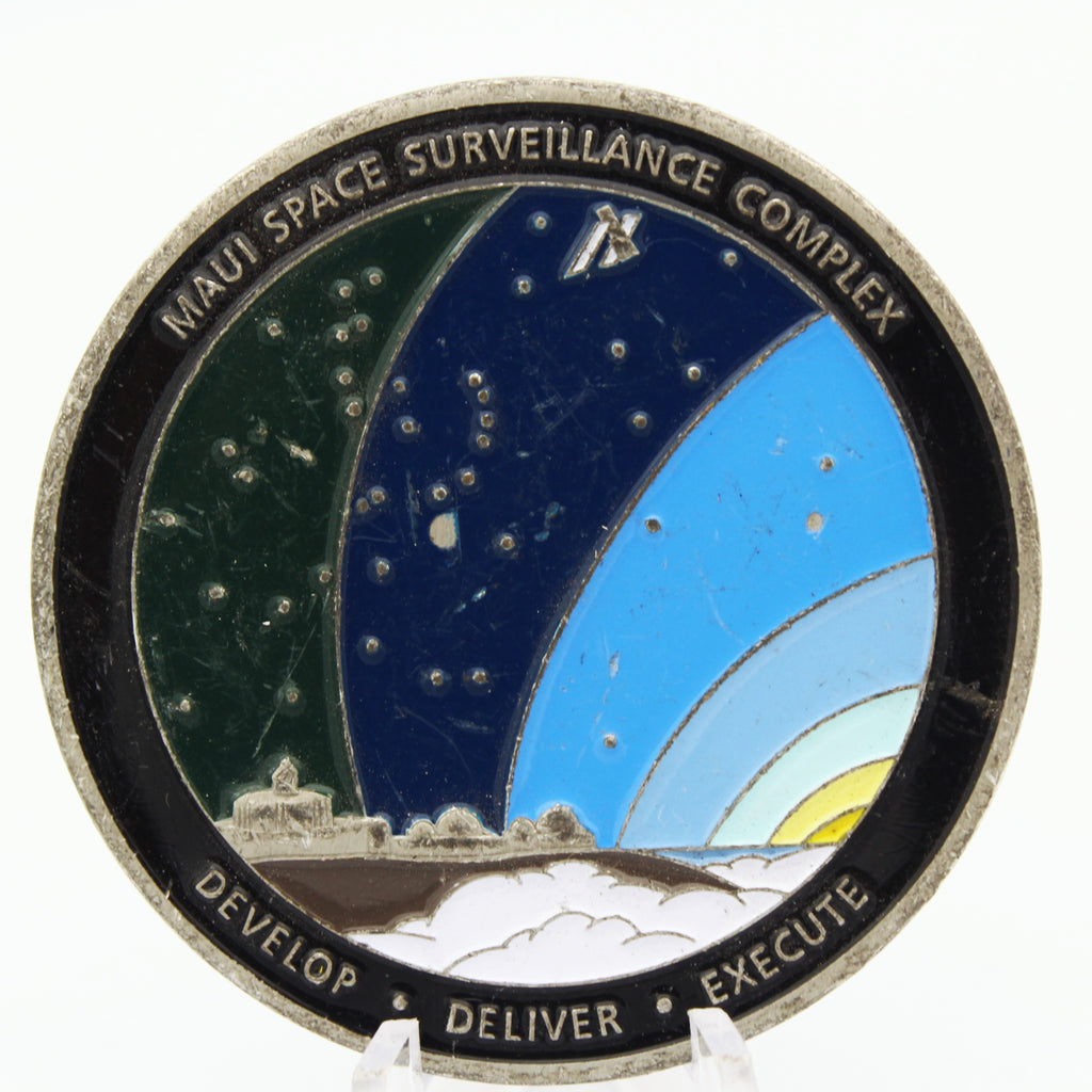 Maui High Performance Computing Center Challenge Coin Maui Space Surveillance 2"Pre-owned