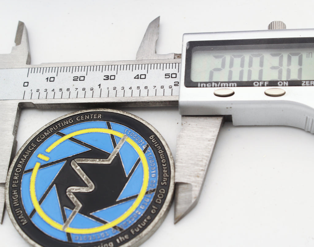 Maui High Performance Computing Center Challenge Coin Maui Space Surveillance 2"Pre-owned