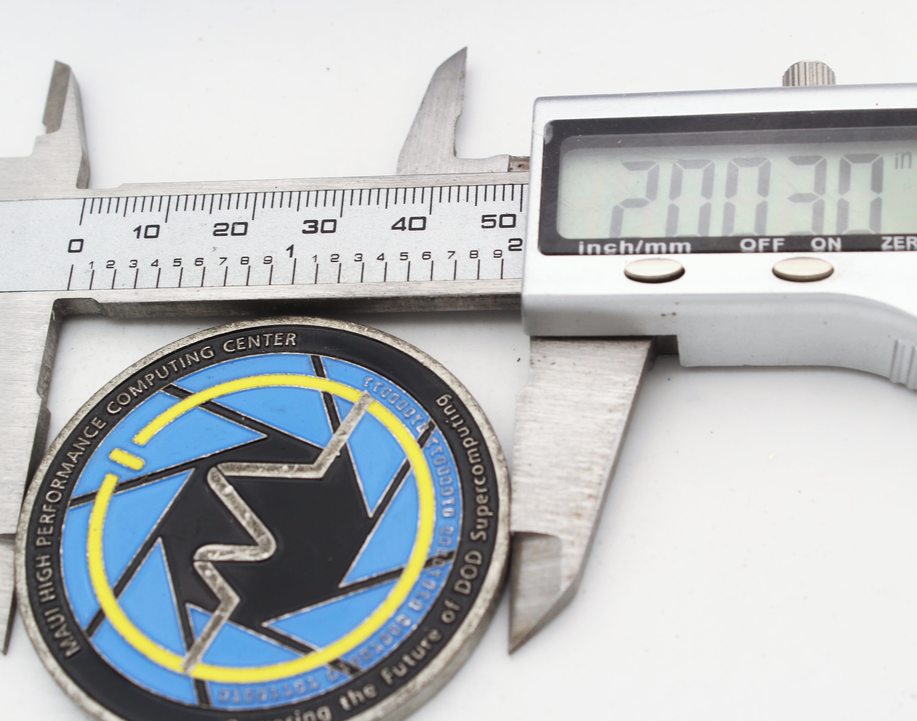 Maui High Performance Computing Center Challenge Coin Maui Space Surveillance 2"Pre-owned