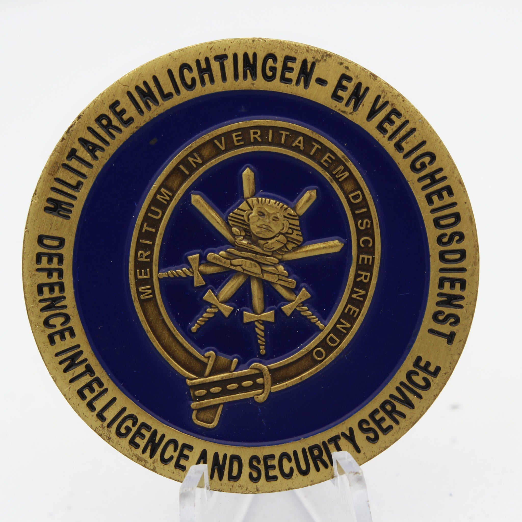 Dutch MIVD Defence Intelligence and Security Service Challenge Coin 2 Inch Pre-owned