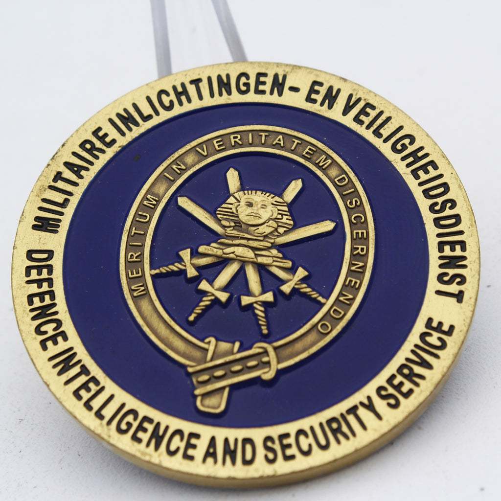 Dutch MIVD Defence Intelligence and Security Service Challenge Coin 2 Inch Pre-owned