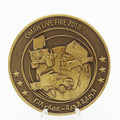 Raytheon Kongsberg Air Defense Challenge Coin 2 Inch Oman Live Fire 2018 Military Collectible Pre-owned