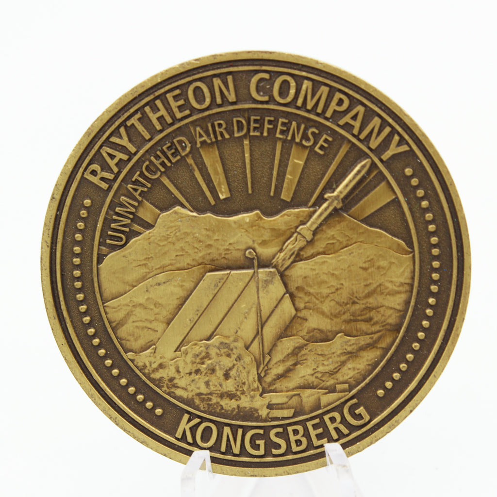 Raytheon Kongsberg Air Defense Challenge Coin 2 Inch Oman Live Fire 2018 Military Collectible Pre-owned