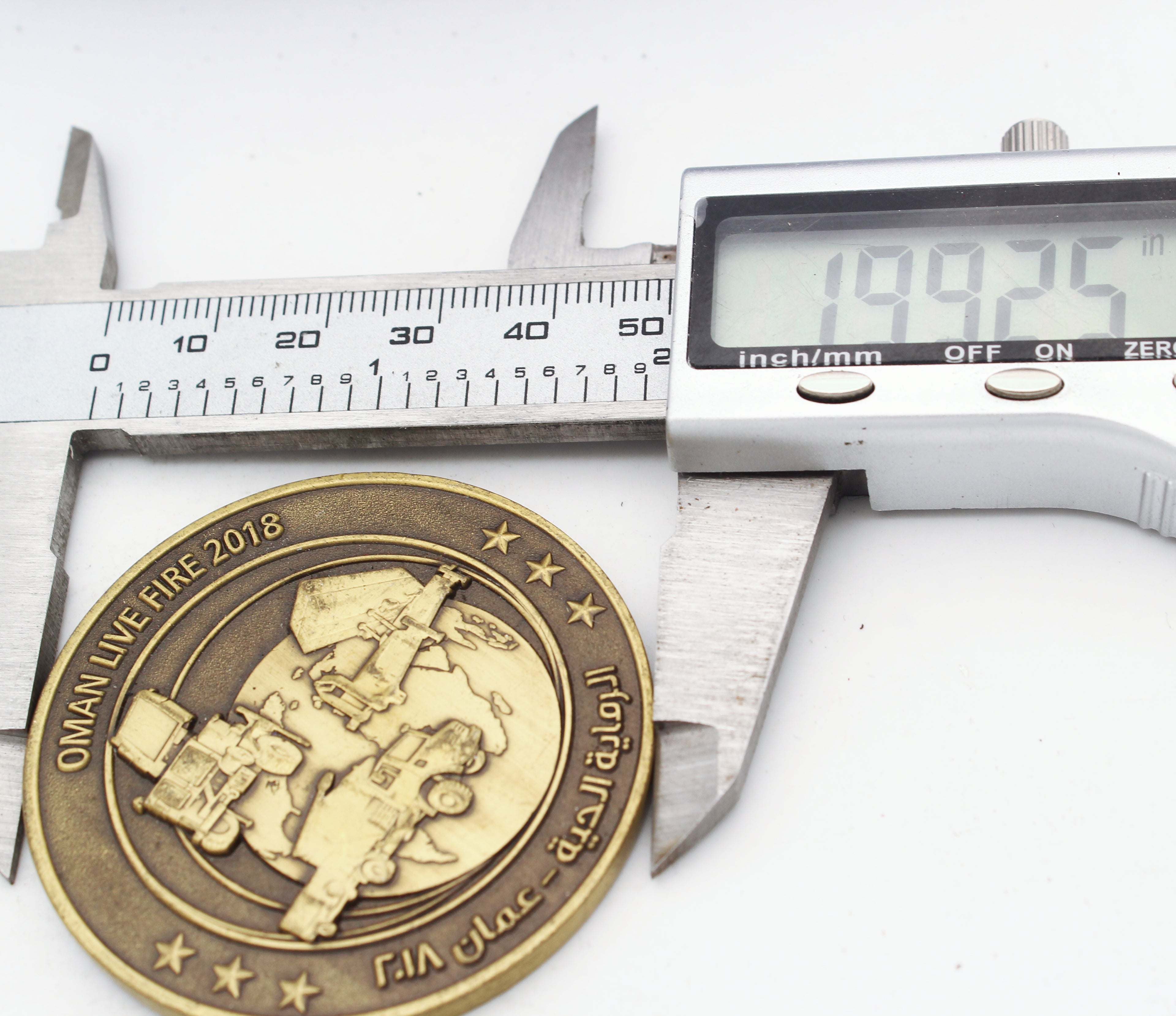 Raytheon Kongsberg Air Defense Challenge Coin 2 Inch Oman Live Fire 2018 Military Collectible Pre-owned