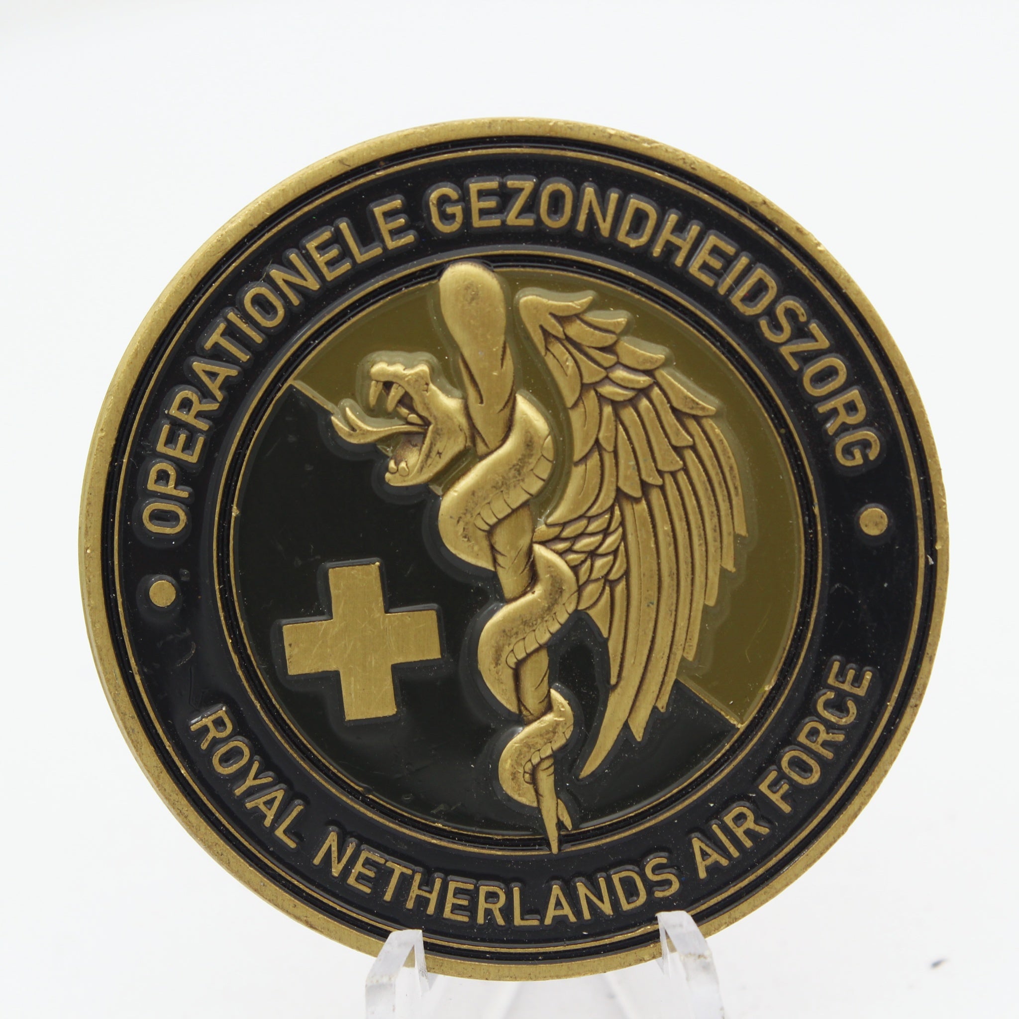 Royal Netherlands Air Force Operational Health Service Challenge Coin 2 Inch Pre-owned