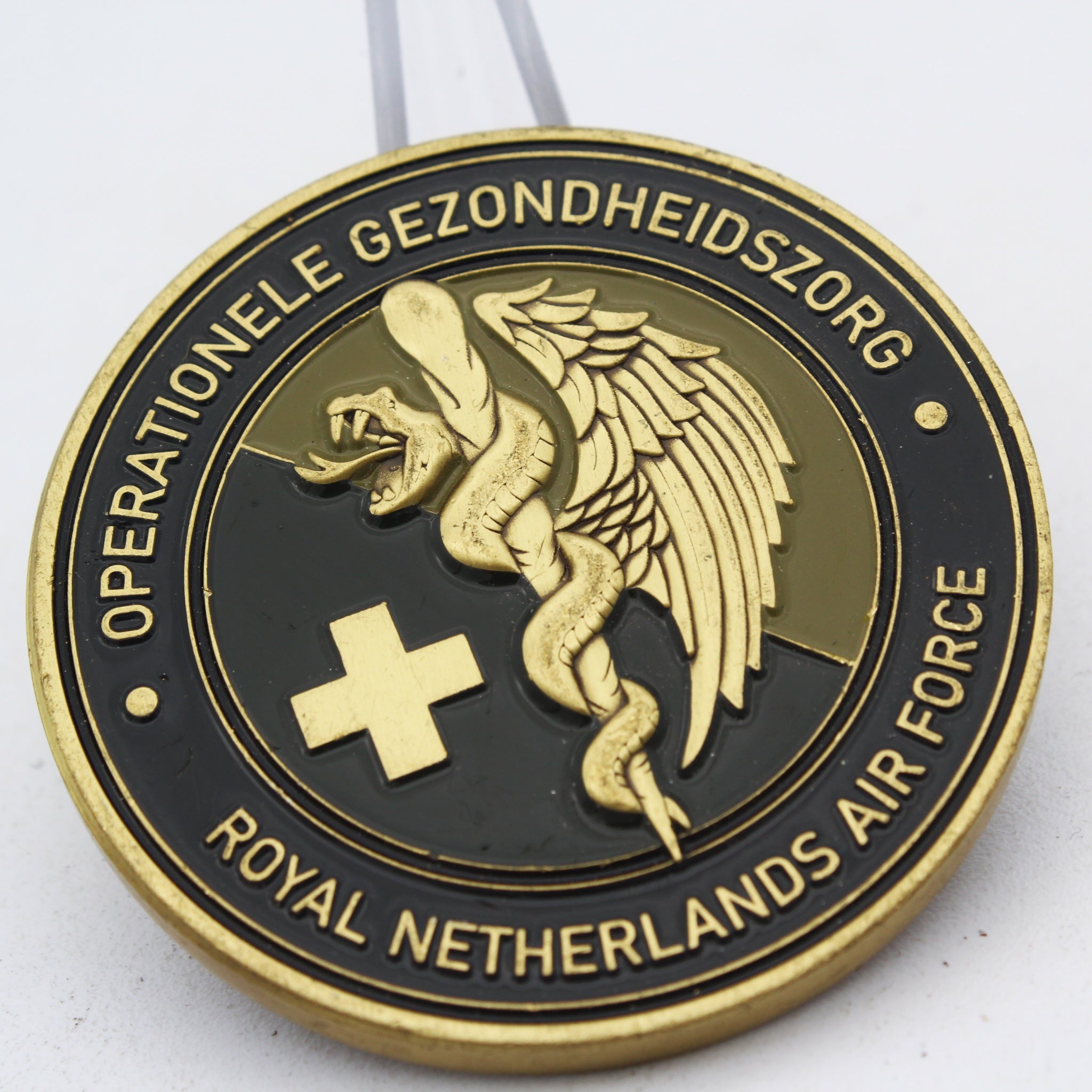 Royal Netherlands Air Force Operational Health Service Challenge Coin 2 Inch Pre-owned