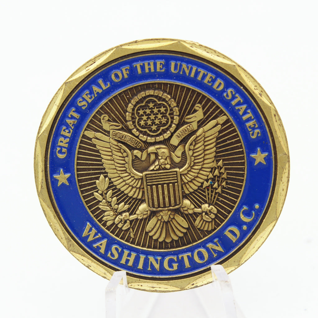 Great Seal of the United States Challenge Coin Washington DC Capitol Building 1.6 Inch Collectible Pre-owned