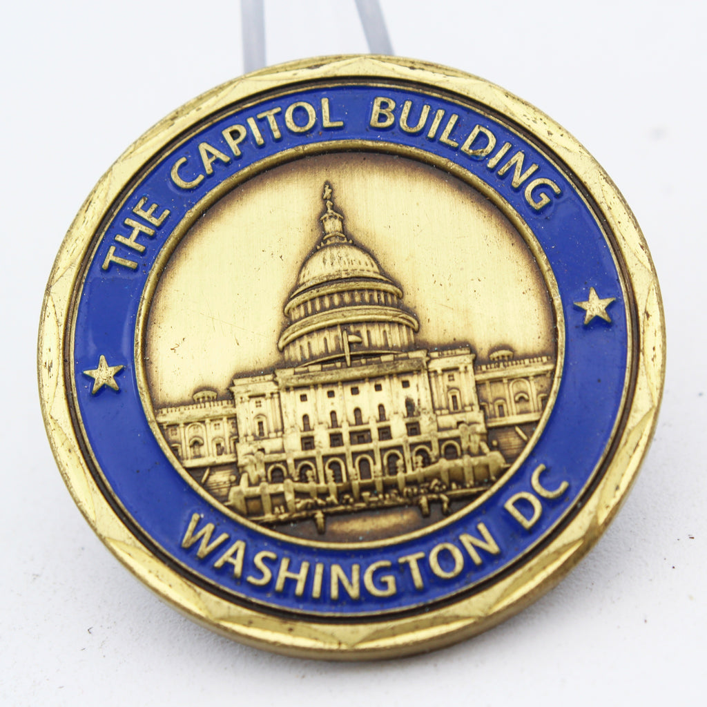 Great Seal of the United States Challenge Coin Washington DC Capitol Building 1.6 Inch Collectible Pre-owned