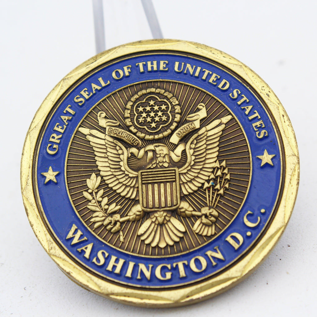 Great Seal of the United States Challenge Coin Washington DC Capitol Building 1.6 Inch Collectible Pre-owned