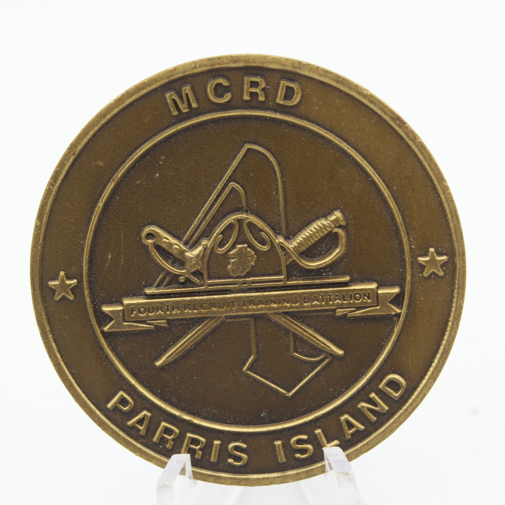 US Marine Corps MCRD Parris Island Challenge Coin 1.75 Inch Recruit Training Battalion Collectible Pre-owned