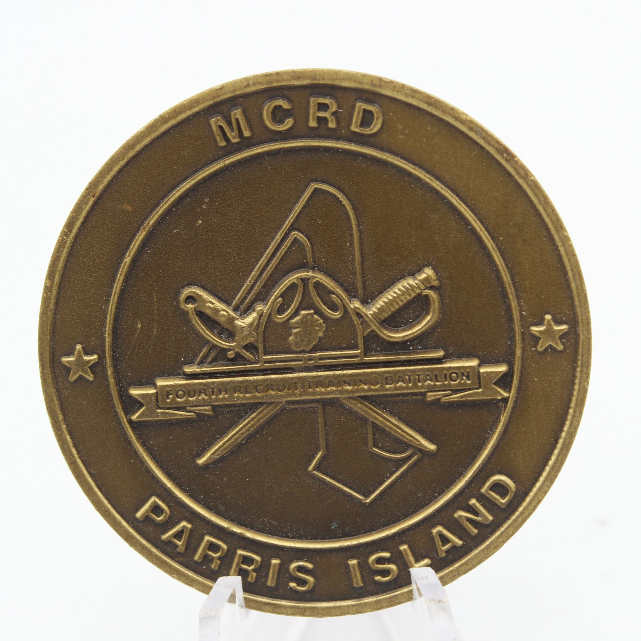 US Marine Corps MCRD Parris Island Challenge Coin 1.75 Inch Recruit Training Battalion Collectible Pre-owned