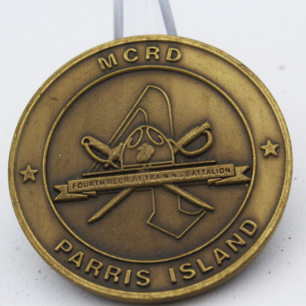 US Marine Corps MCRD Parris Island Challenge Coin 1.75 Inch Recruit Training Battalion Collectible Pre-owned
