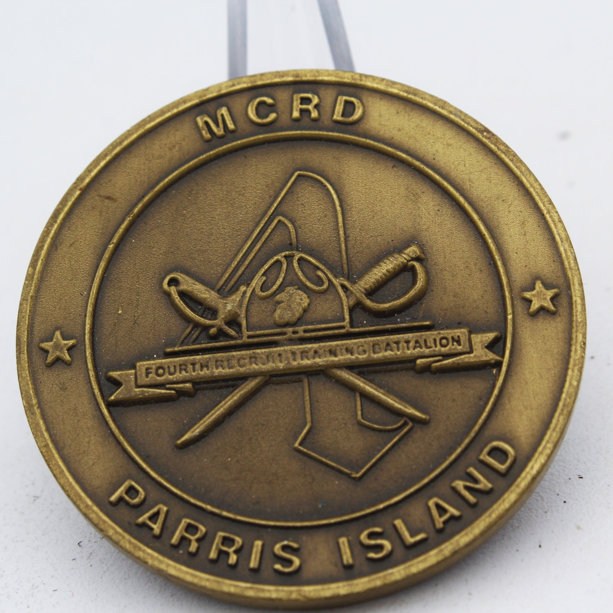 US Marine Corps MCRD Parris Island Challenge Coin 1.75 Inch Recruit Training Battalion Collectible Pre-owned