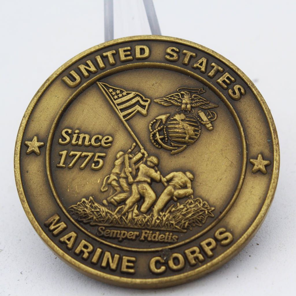 US Marine Corps MCRD Parris Island Challenge Coin 1.75 Inch Recruit Training Battalion Collectible Pre-owned