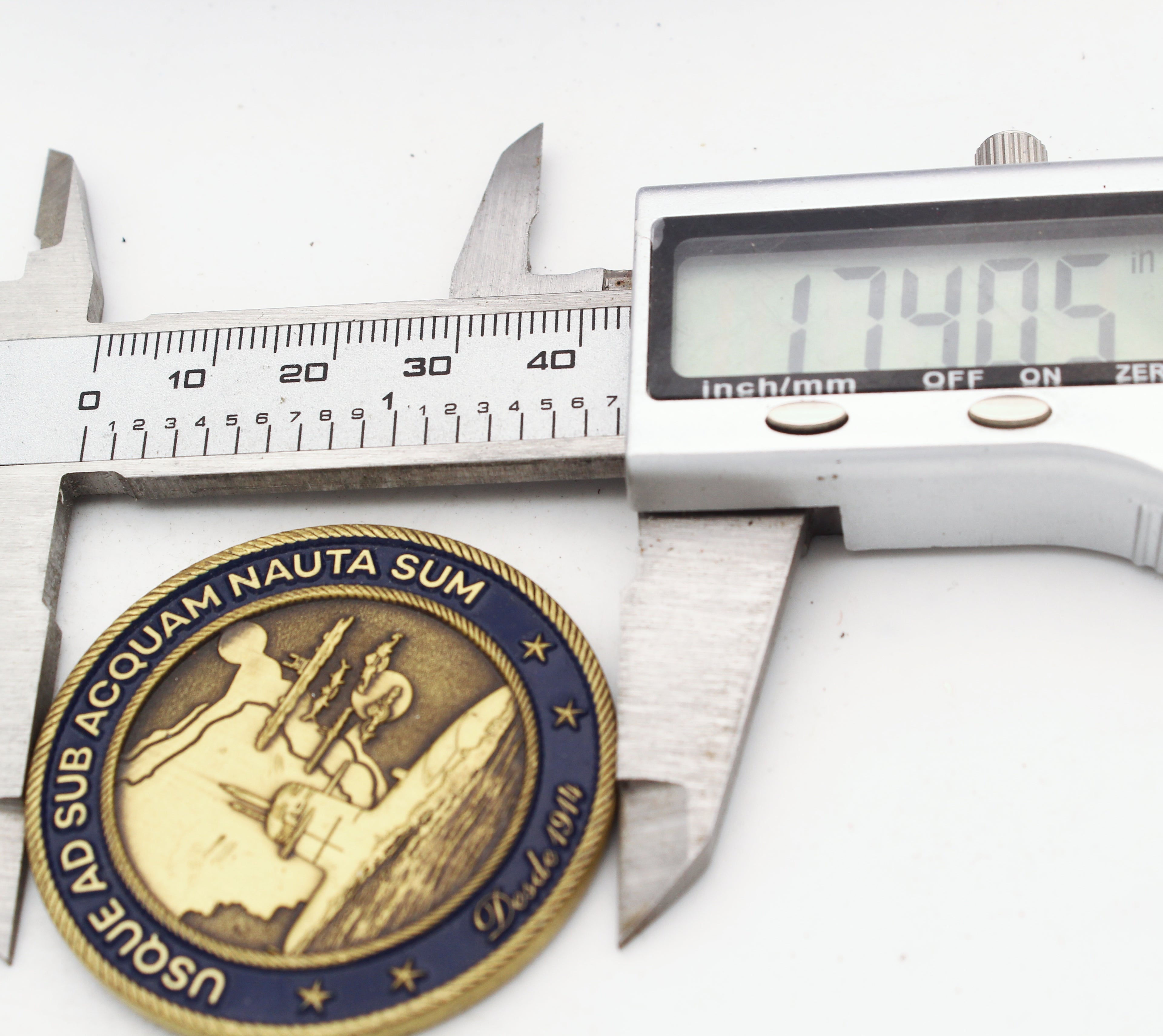 Brazil Navy Submarine Force Challenge Coin 1.75 Inch Marinha do Brasil Collectible Pre-owned