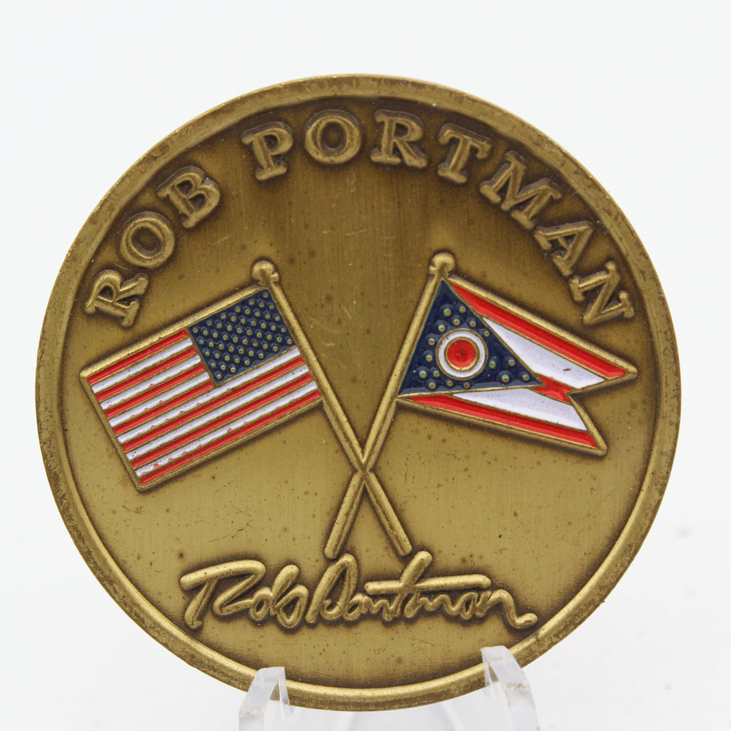 Rob Portman United States Senator Ohio 1.75 Inch Challenge Coin Collectible Pre-owned