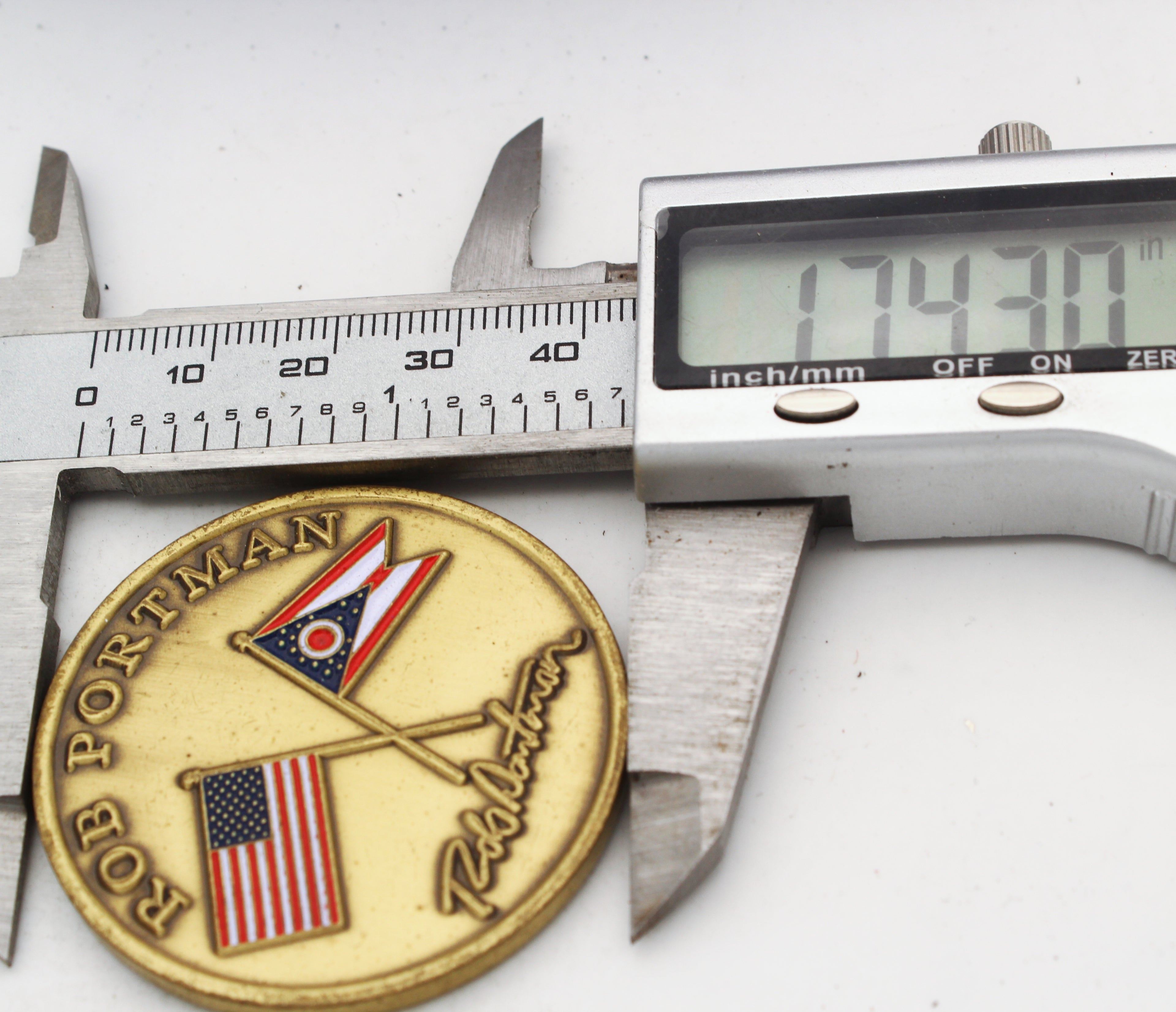 Rob Portman United States Senator Ohio 1.75 Inch Challenge Coin Collectible Pre-owned