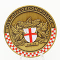 City of London Police Challenge Coin 1.75 Inch Bronze Tone Collectible Pre-owned