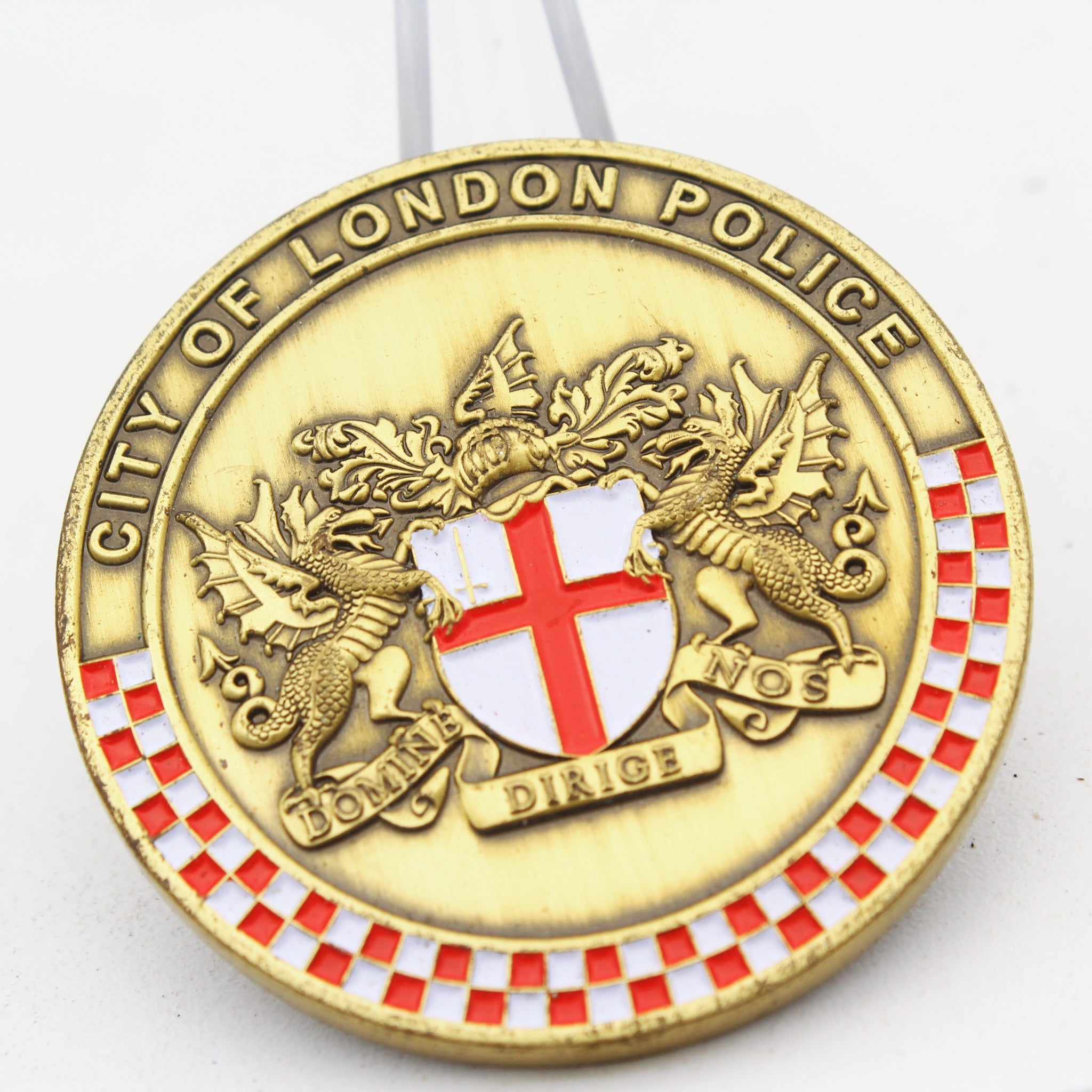 City of London Police Challenge Coin 1.75 Inch Bronze Tone Collectible Pre-owned