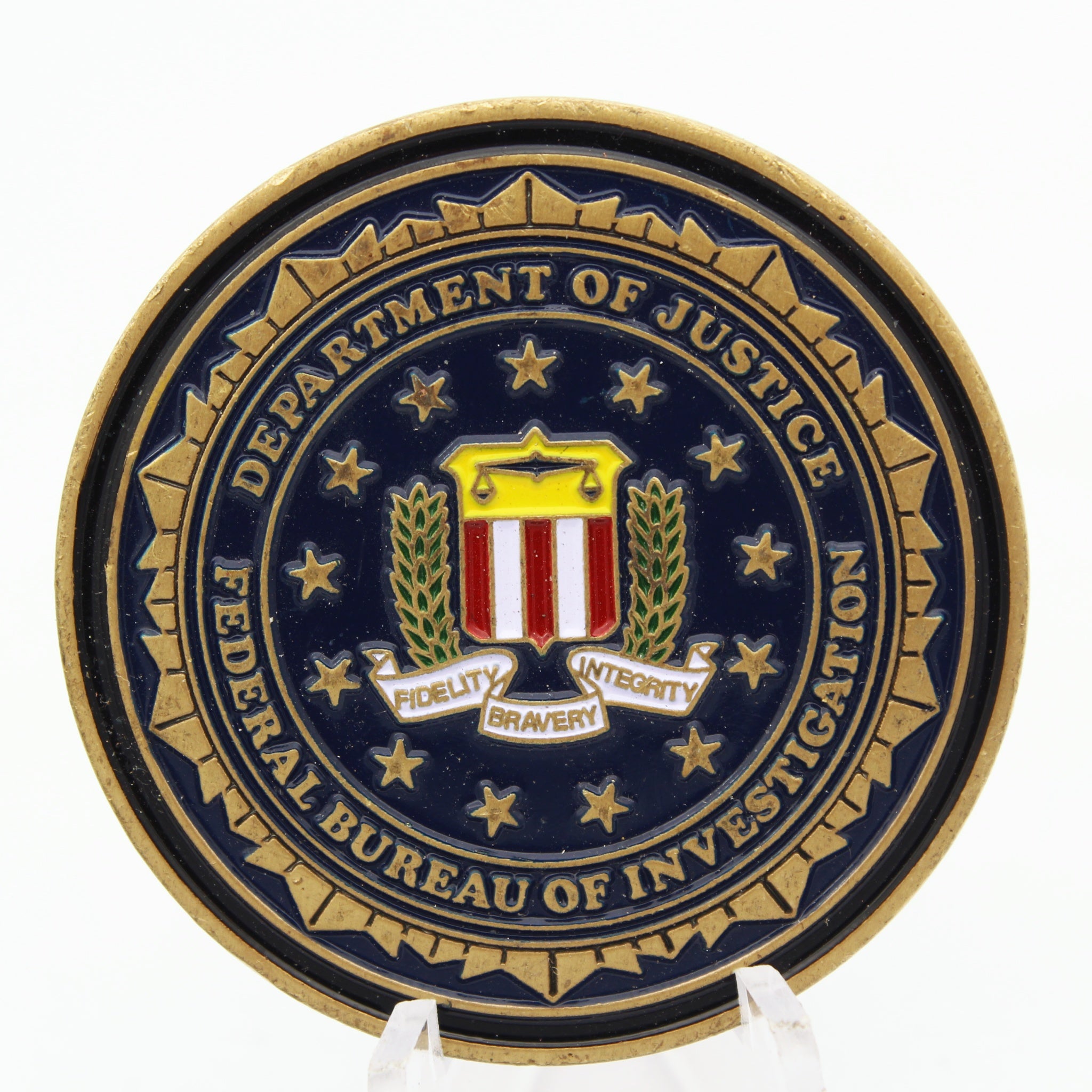 FBI New Orleans Stabilization Team Challenge Coin 1.75 Inch DOJ Collectible Pre-owned