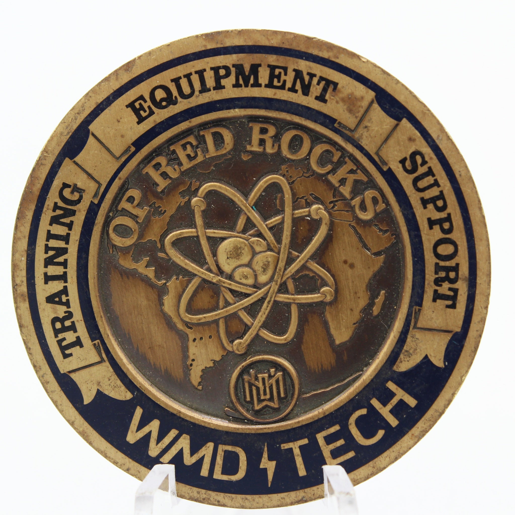 US EOD Explosive Ordnance Disposal WMD Tech Challenge Coin 1.75" Military Pre-owned