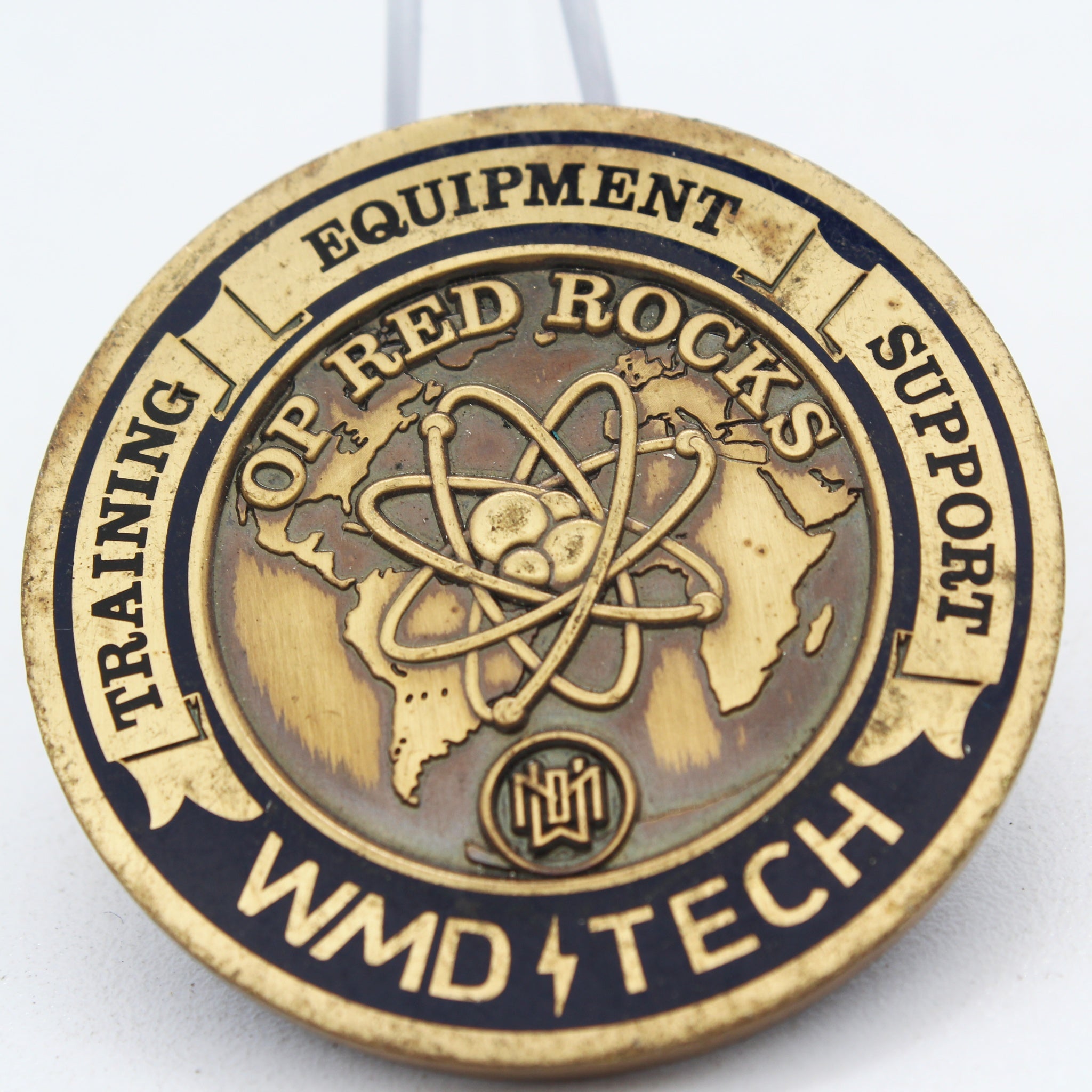 US EOD Explosive Ordnance Disposal WMD Tech Challenge Coin 1.75" Military Pre-owned