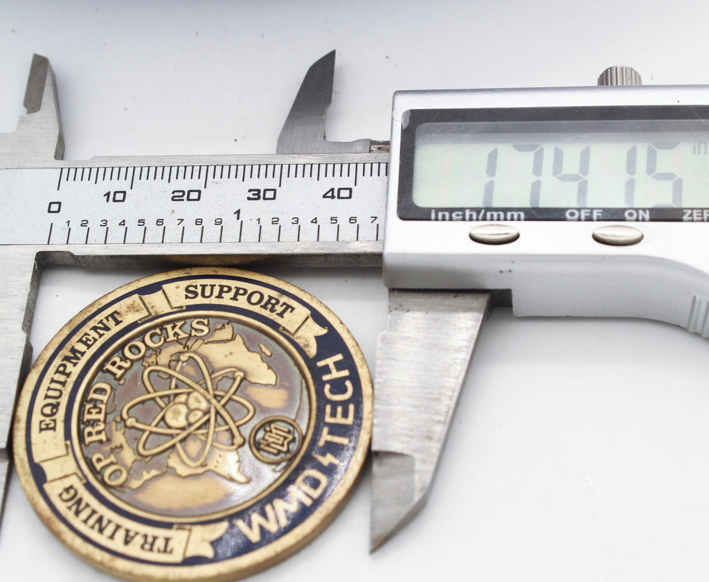 US EOD Explosive Ordnance Disposal WMD Tech Challenge Coin 1.75" Military Pre-owned
