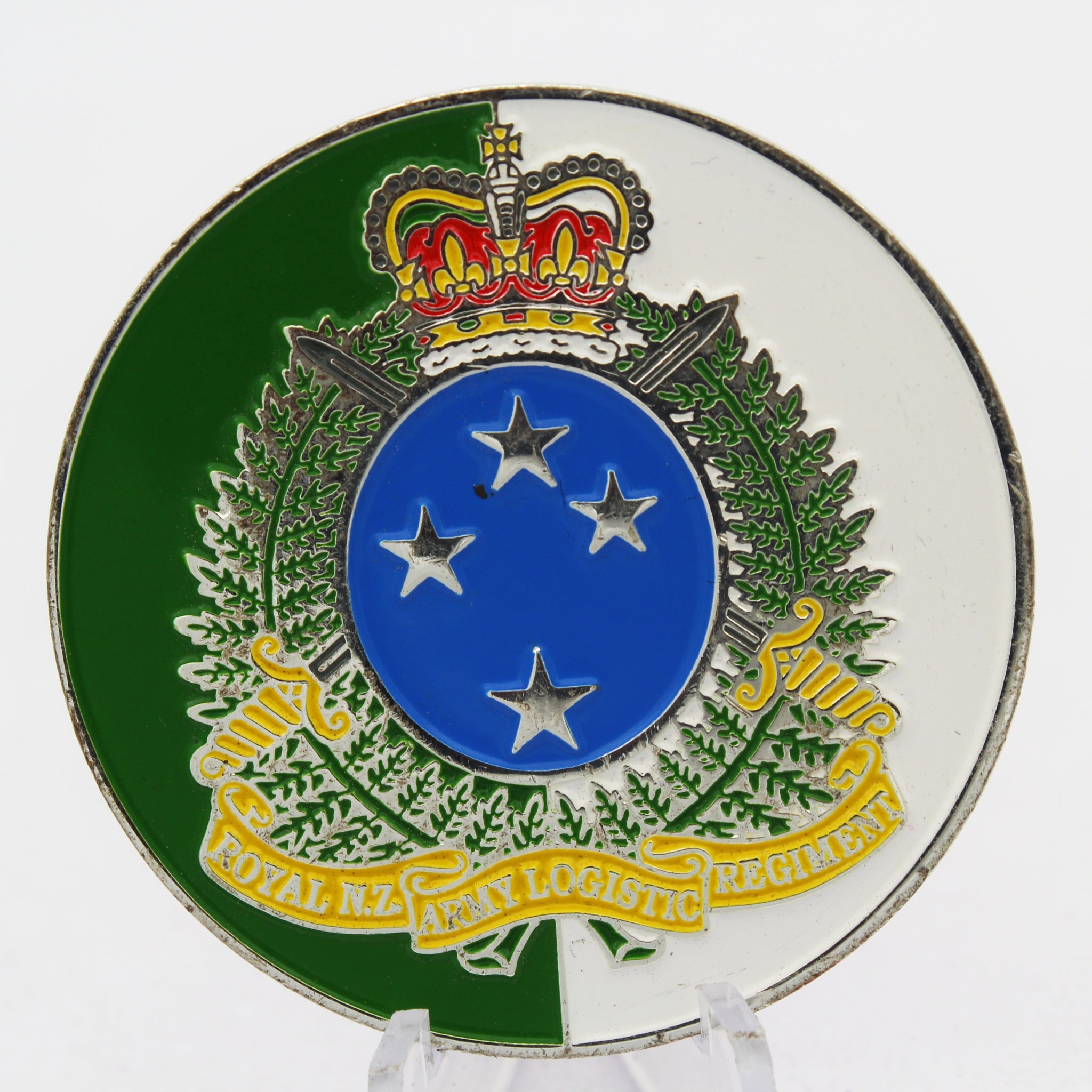 Royal New Zealand Army Logistic Regiment Challenge Coin 2" RNZALR Military Pre-owned