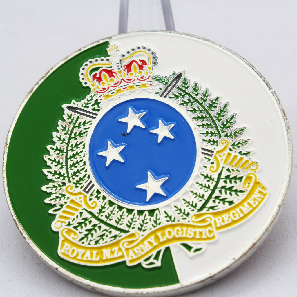 Royal New Zealand Army Logistic Regiment Challenge Coin 2" RNZALR Military Pre-owned