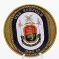USS Benfold DDG-65 Navy Enlistment Oath Challenge Coin 2" Pre-owned