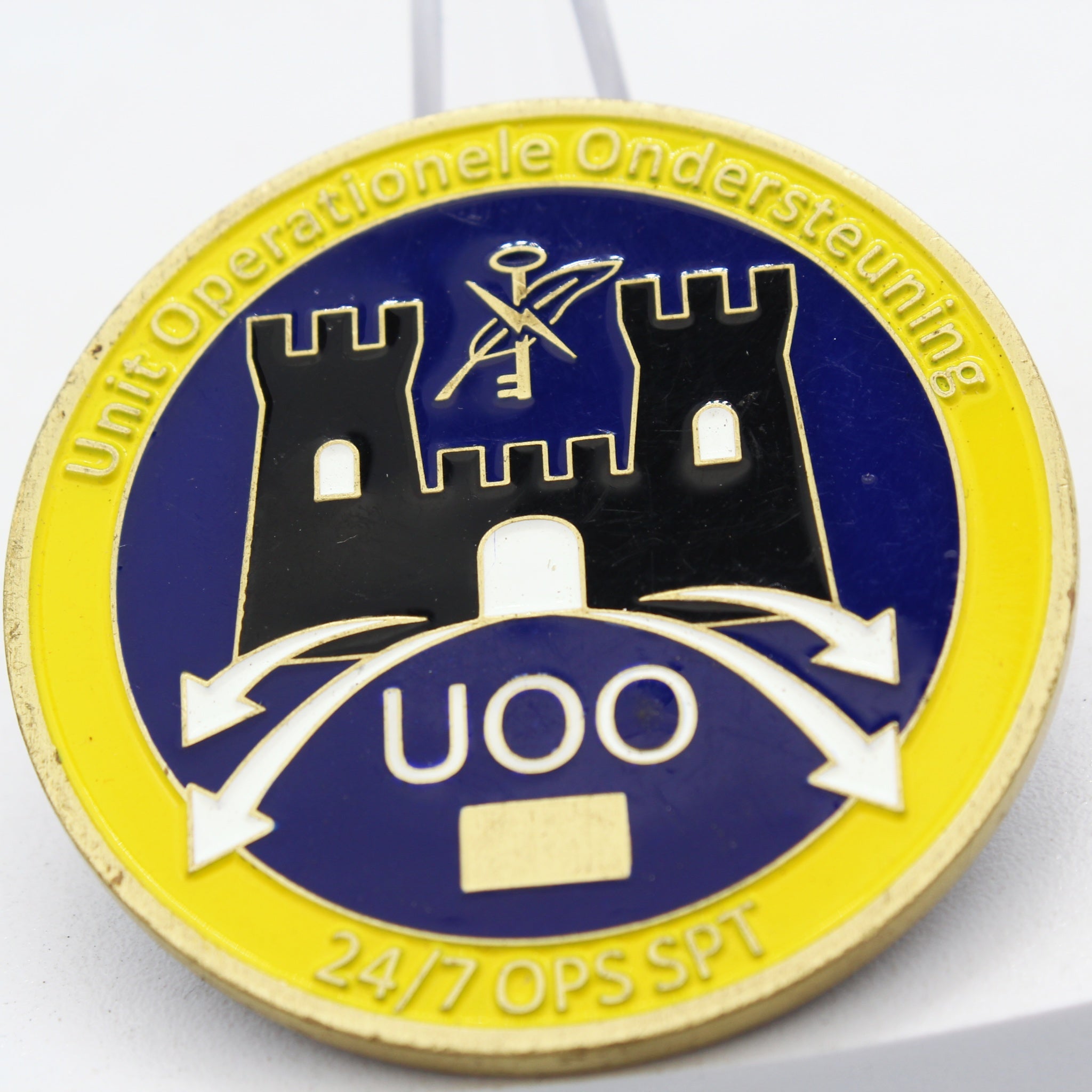 Kingdom of the Netherlands UOO Unit Operational Support Challenge Coin 2" Pre-owned