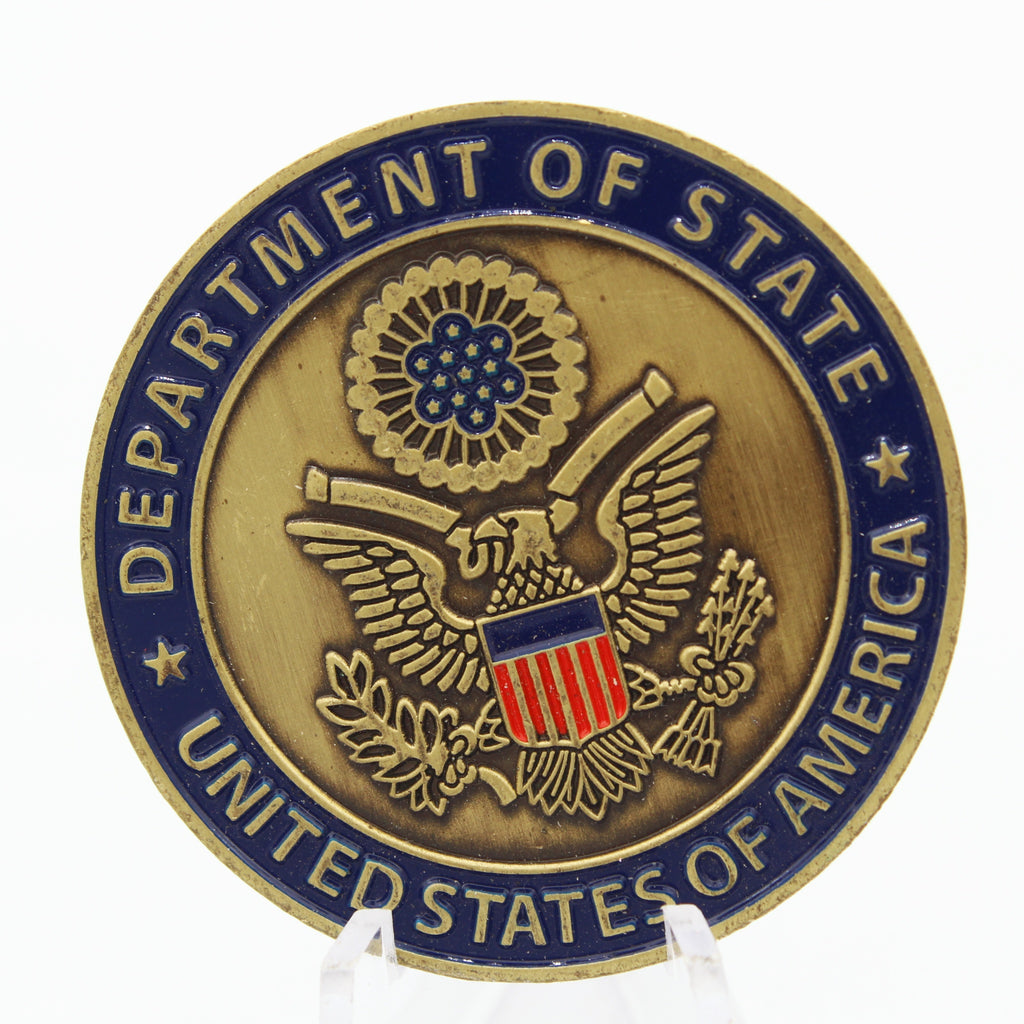 US Department of State Bureau of Consular Affairs Appreciation Challenge Coin 1.75" Pre-owned