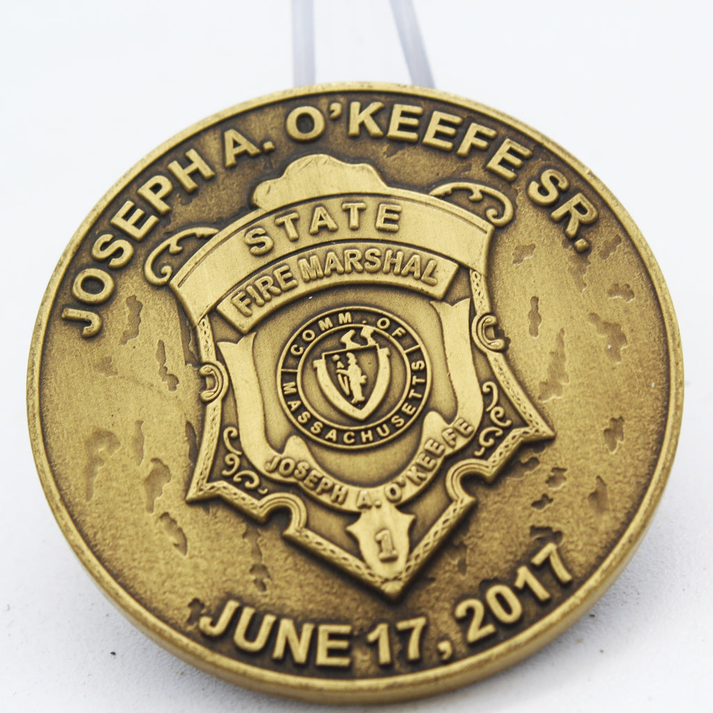 Salem Fire Department Station 5 Dedication Memorial Challenge Coin Joseph O’Keefe 2017 Pre-owned