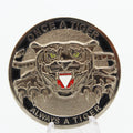 Austrian Air Force Tiger Staffel Challenge Coin 1.75 Inch Military Aviation Collectible Pre-owned