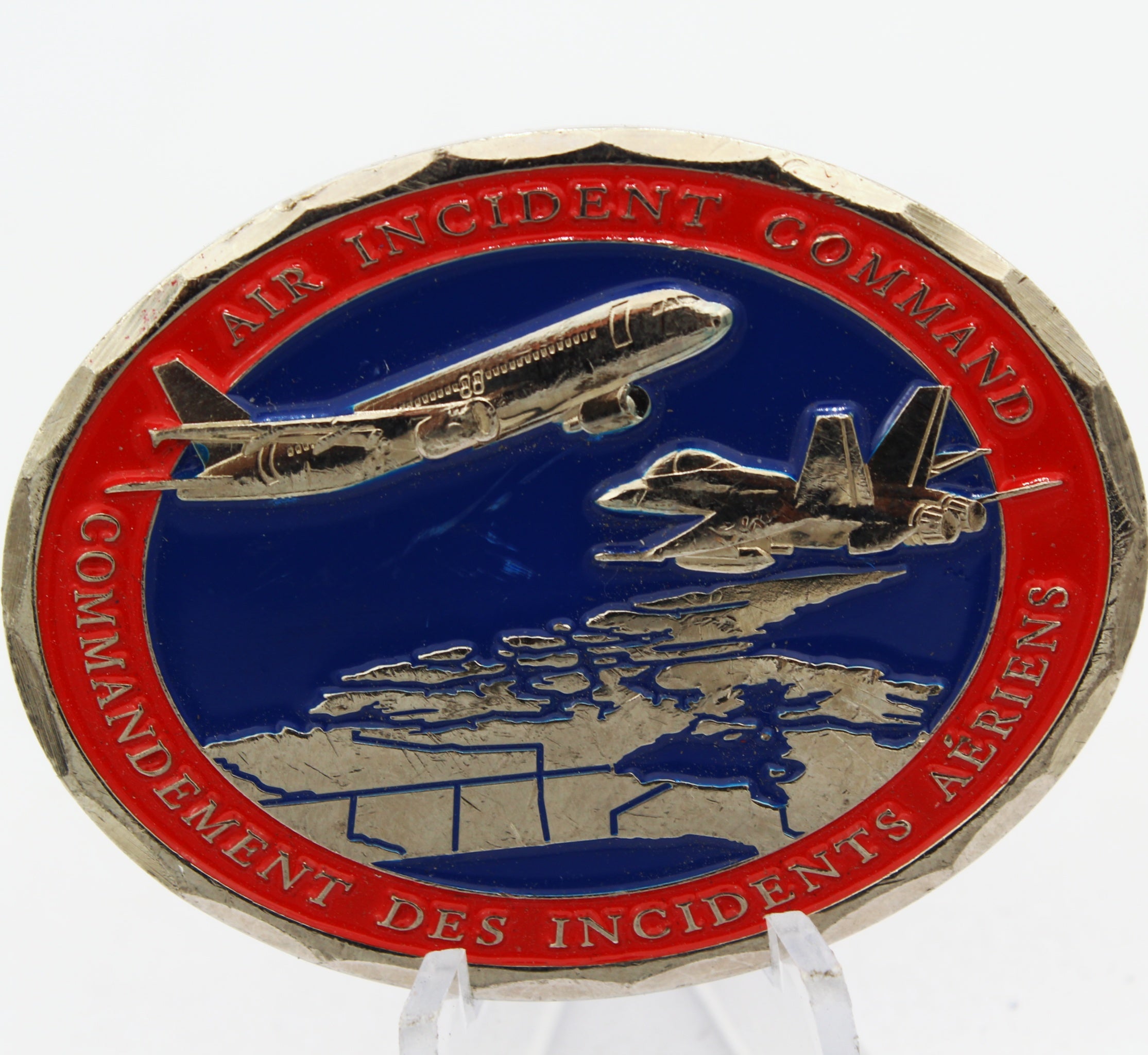 Royal Canadian Mounted Police RCMP Air Incident Command Challenge Coin 2" Pre-owned