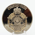 Queensland Police Organized Crime Dedicated Service Challenge Coin 1.75"Pre-owned