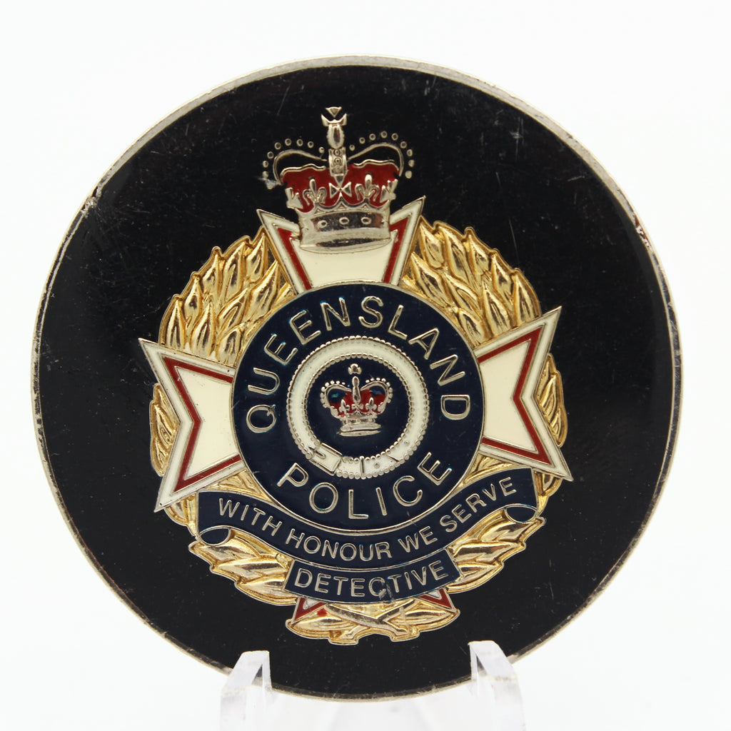 Queensland Police Intelligence Command Challenge Coin Detective 1.75" Copper Pre-owned