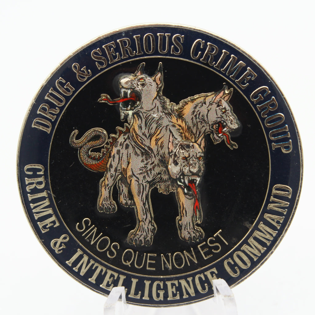 Queensland Police Intelligence Command Challenge Coin Detective 1.75" Copper Pre-owned