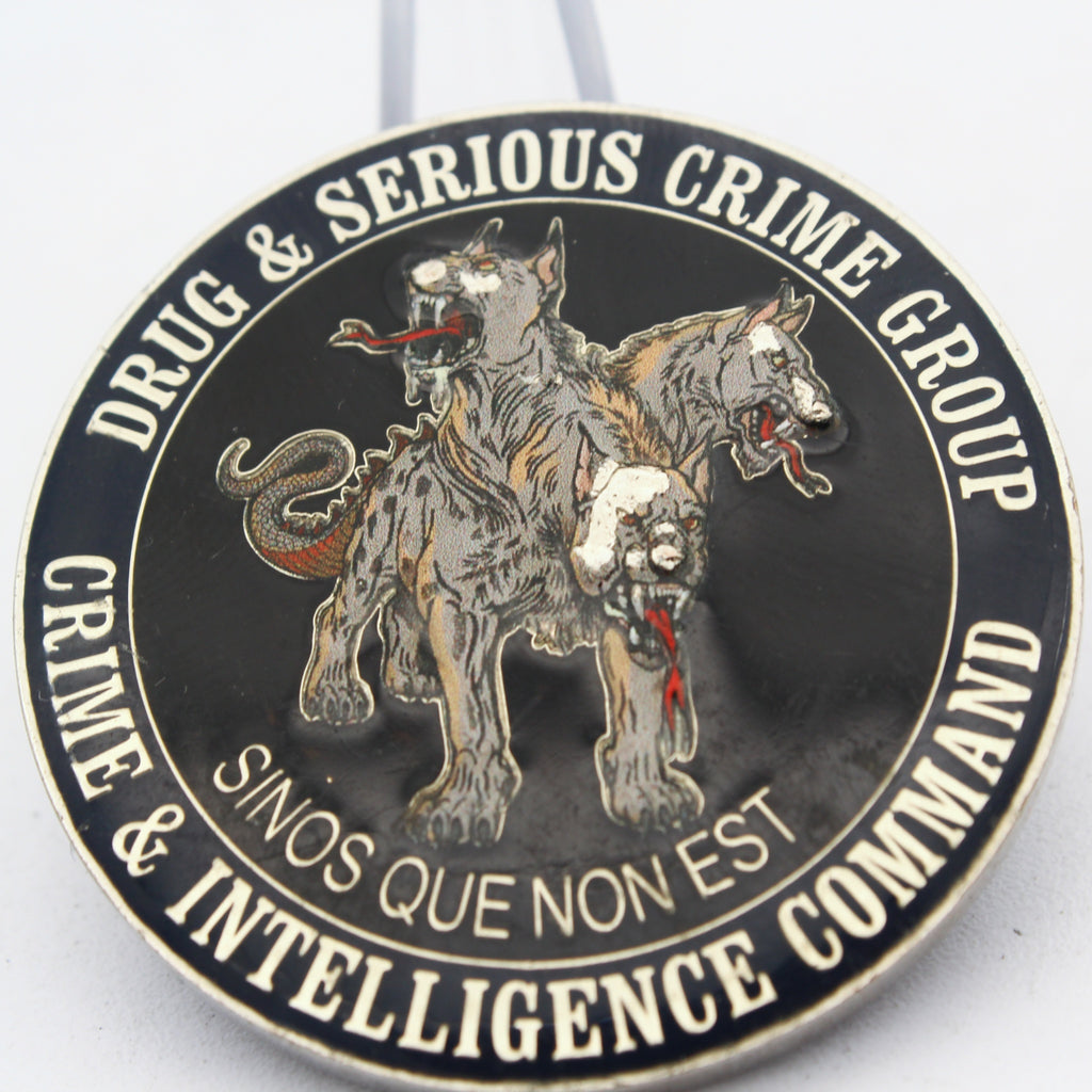 Queensland Police Intelligence Command Challenge Coin Detective 1.75" Copper Pre-owned