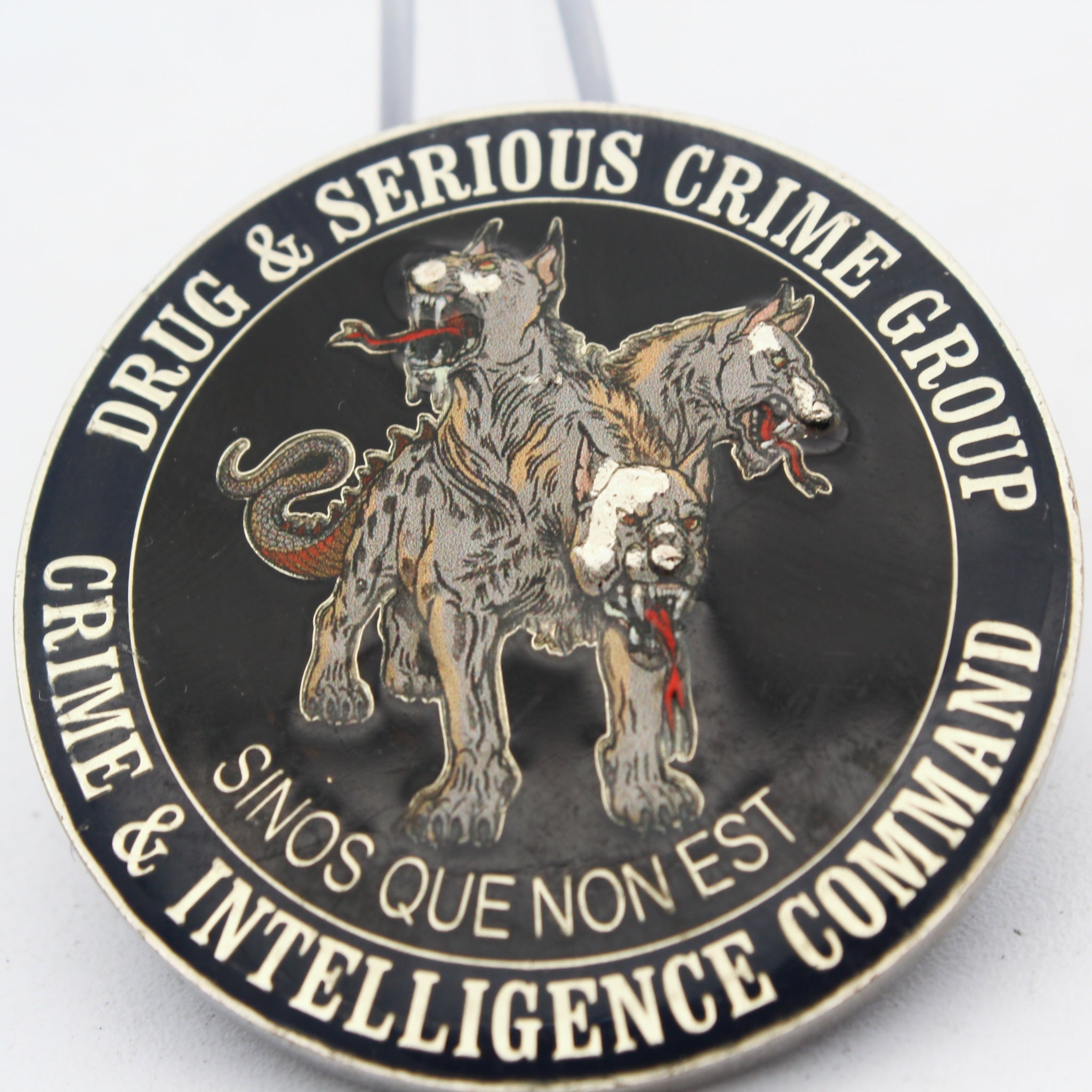 Queensland Police Intelligence Command Challenge Coin Detective 1.75" Copper Pre-owned