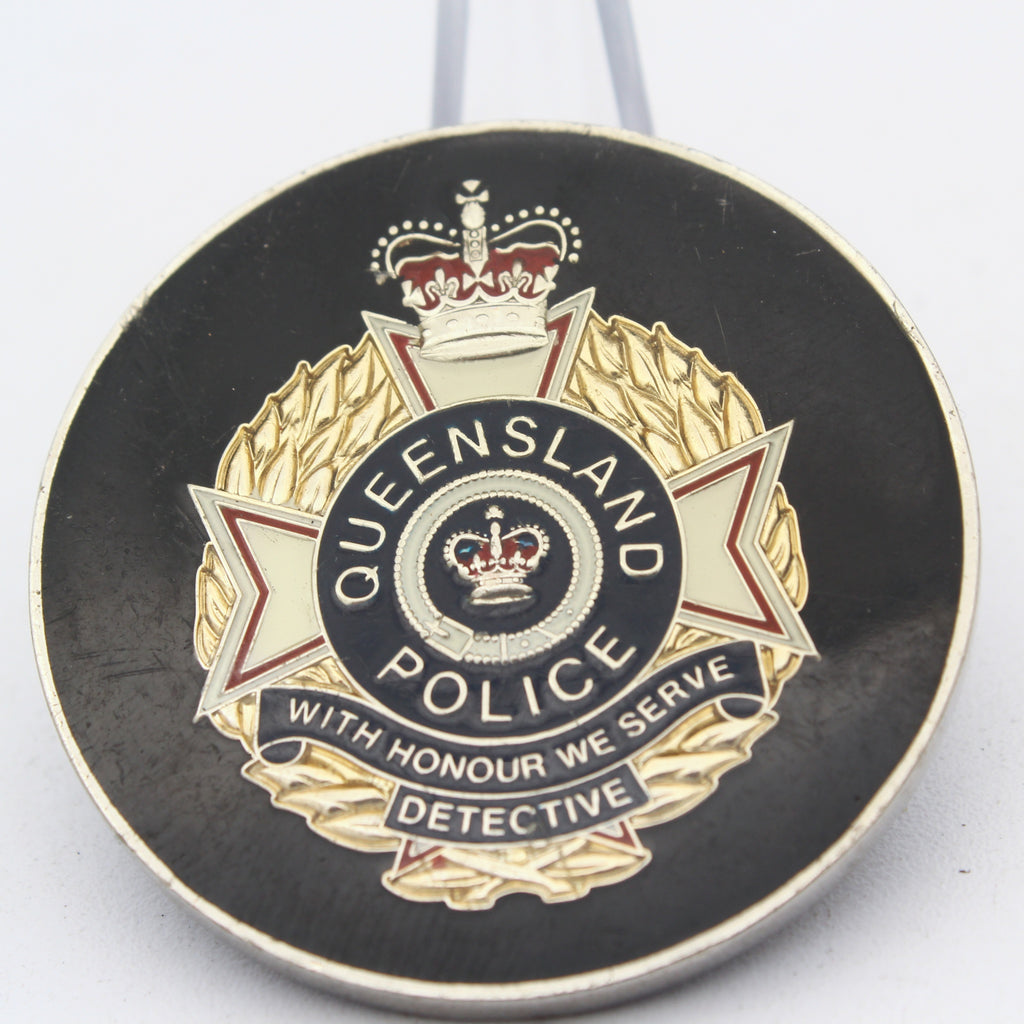 Queensland Police Intelligence Command Challenge Coin Detective 1.75" Copper Pre-owned