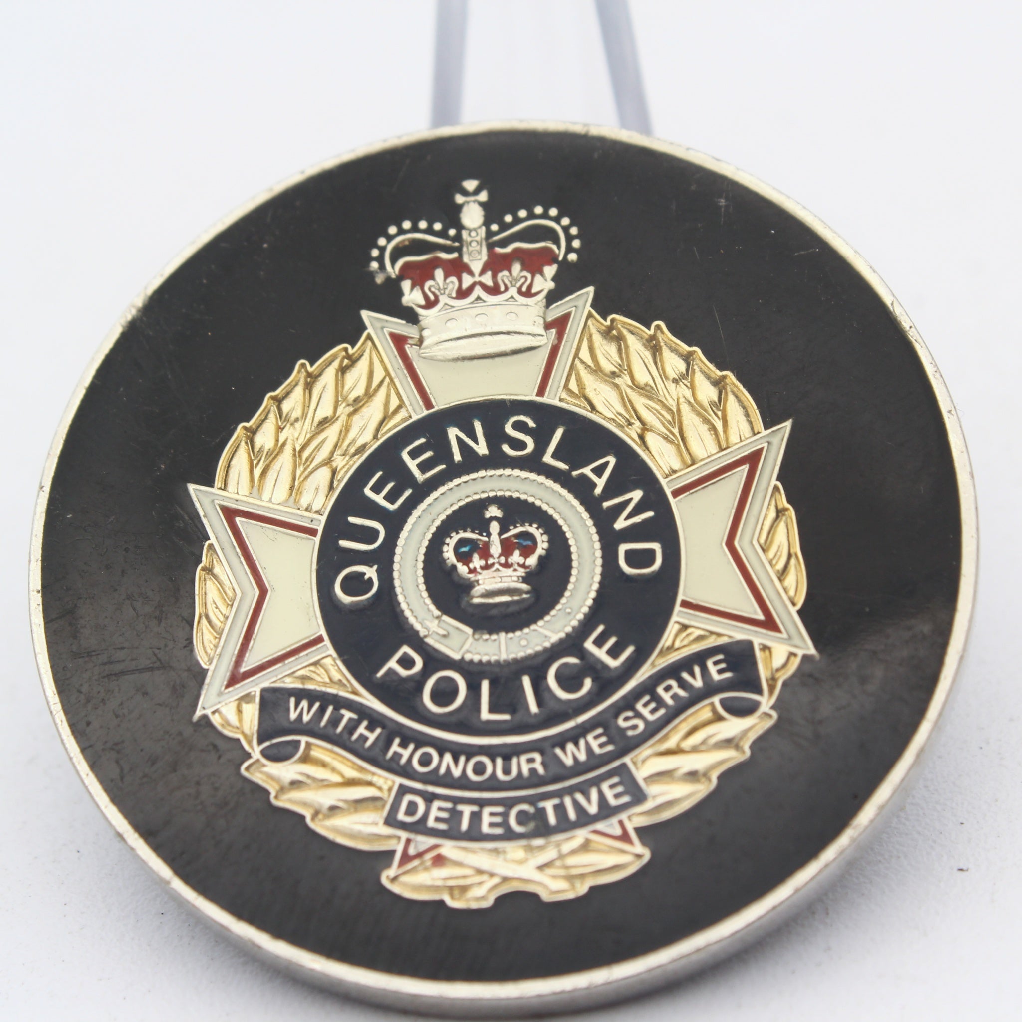 Queensland Police Intelligence Command Challenge Coin Detective 1.75" Copper Pre-owned