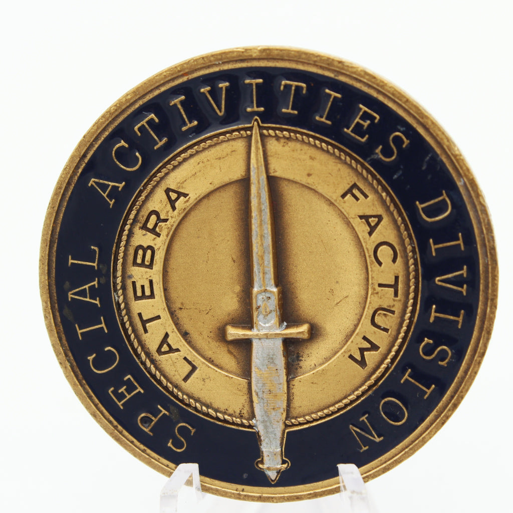 CIA Special Activities Division LATEBRA FACTUM Challenge Coin Intelligence Collectible Pre-owned 1.75"