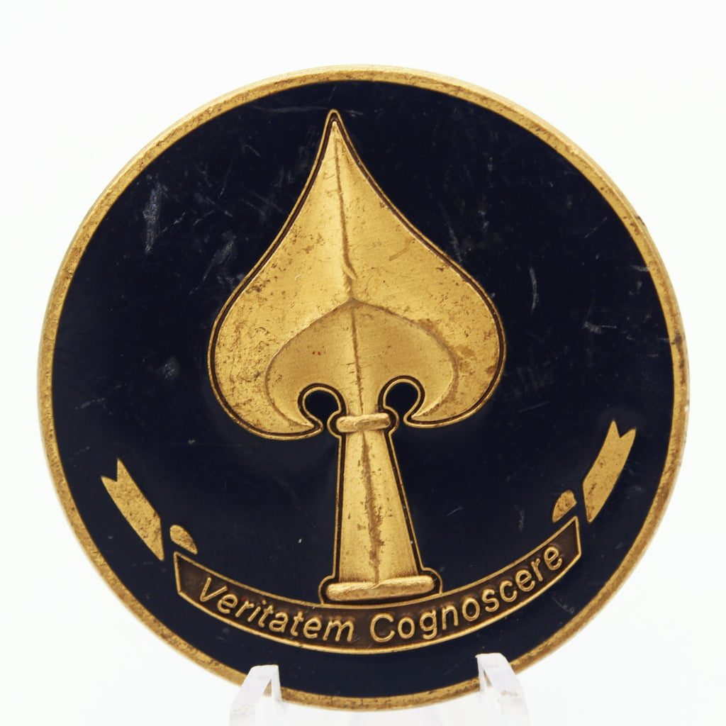 CIA Special Activities Division LATEBRA FACTUM Challenge Coin Intelligence Collectible Pre-owned 1.75"